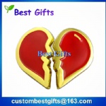 High quality heart shaped apel pin for lovers