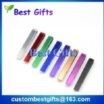 Metal crafts Men 43*6mm Colorful blank tie clip, blank tie pin , tie bar